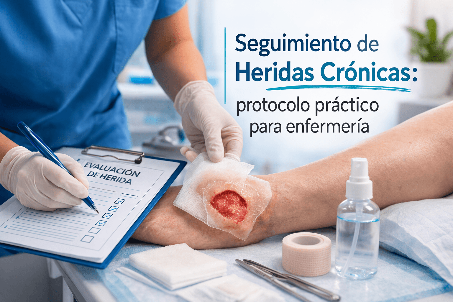 Seguimiento de heridas crónicas: protocolo práctico para enfermería
