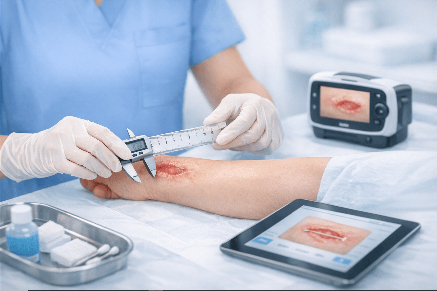 Cómo medir el tamaño de una herida paso a paso