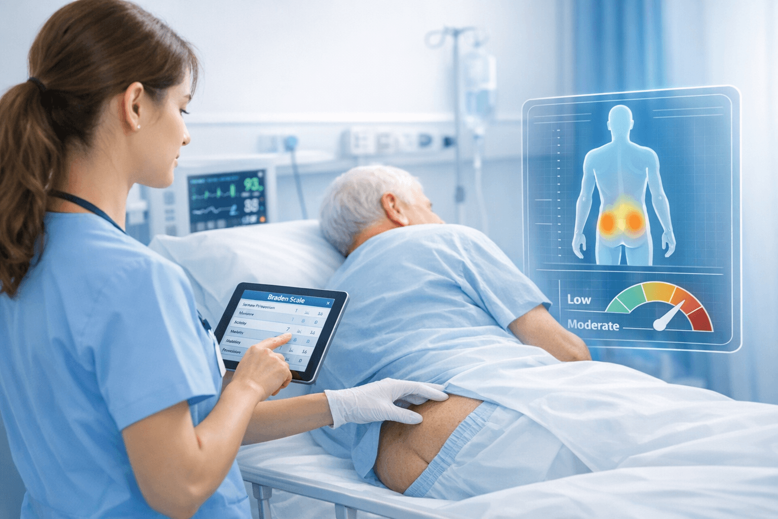Escala Braden: valoración del riesgo de úlceras por presión