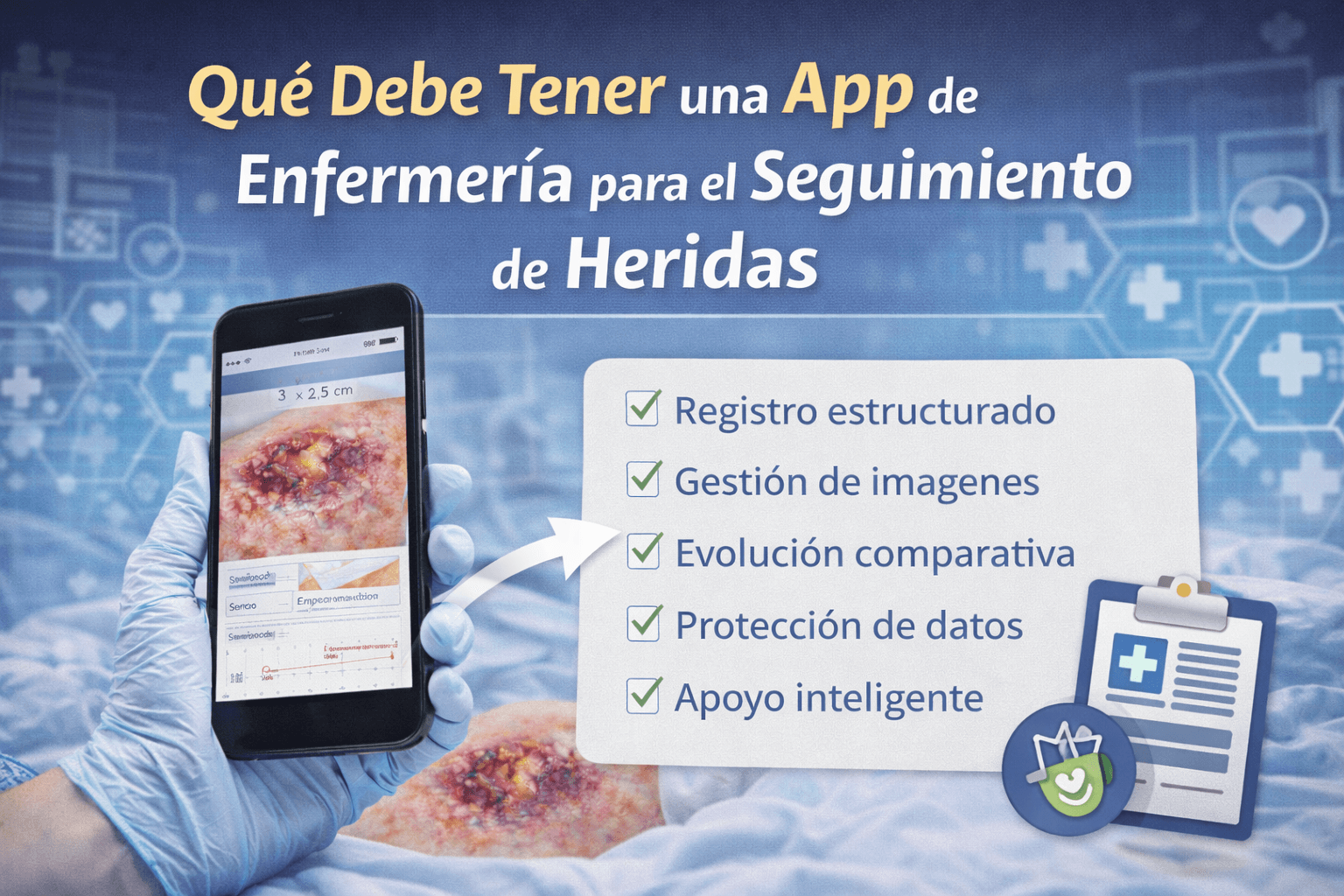Qué debe tener una app de enfermería para el seguimiento de heridas (guía completa)
